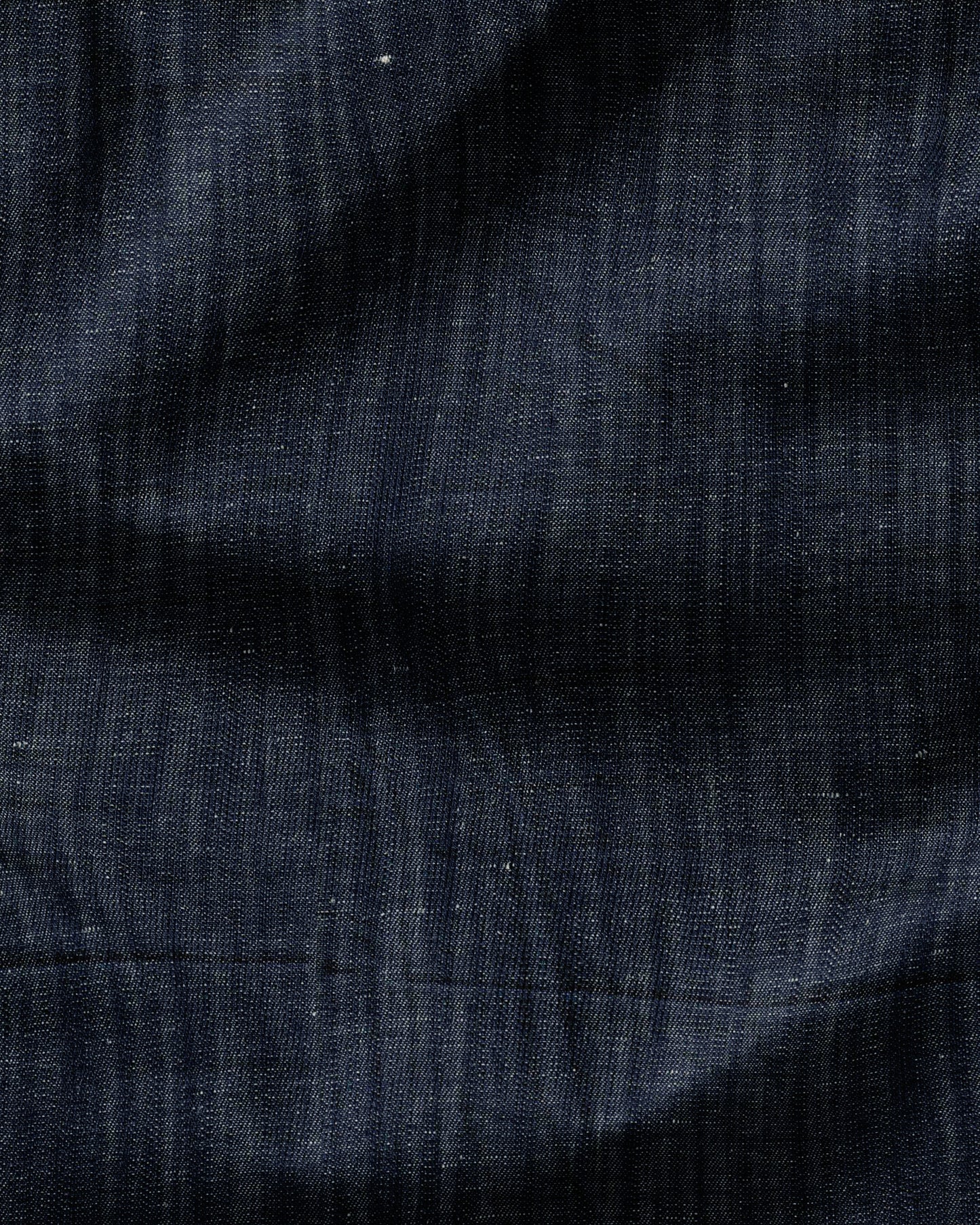 Dark Blue Slub Textured Denim