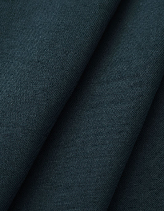 Mermaid Blue Cotton Linen Twill