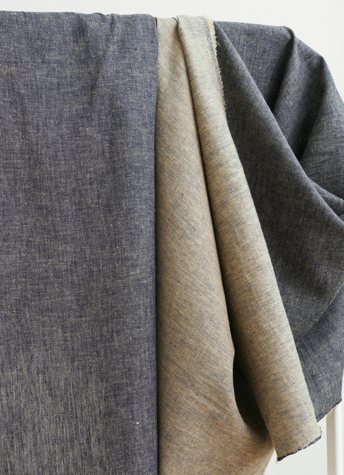 Night Tint Chambray Denim Linen Cotton Blend