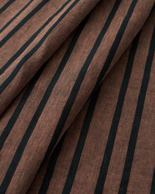 Sable Home Stripe Washed Linen