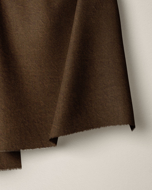 Saddle Stonewashed Denim Twill