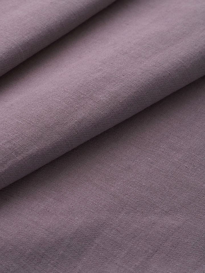 Shadowed Lilac Cotton Linen Twill