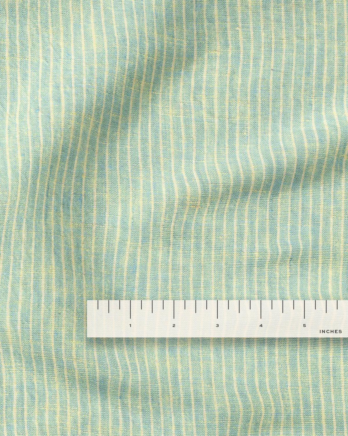 Sparkling Mint Pencil Stripe Linen