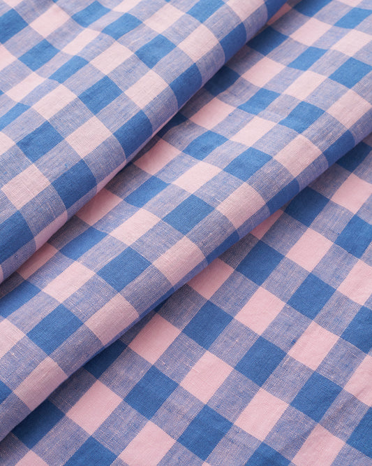 Sugarplum Large Gingham Washed Linen