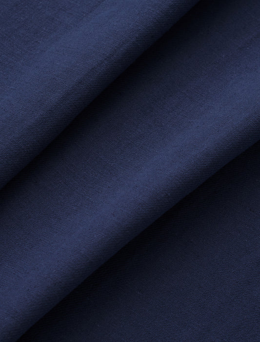 Vintage Cobalt Cotton Linen Twill