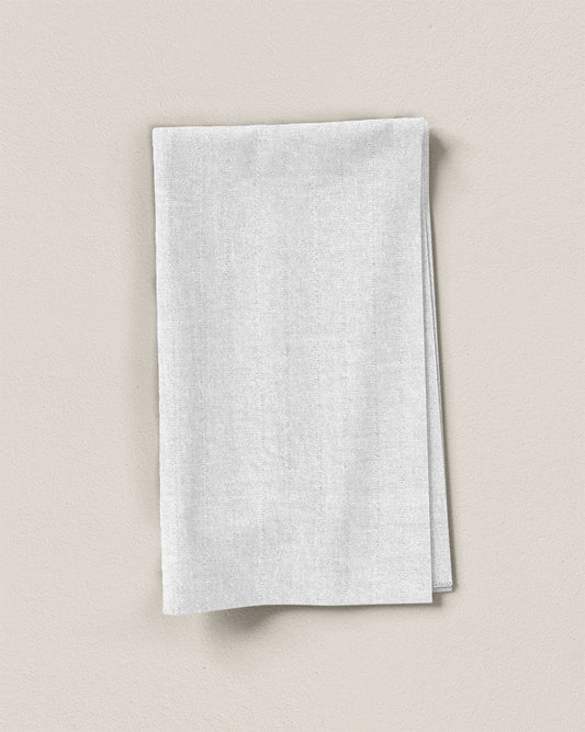 White Leno Weave Premium Linen
