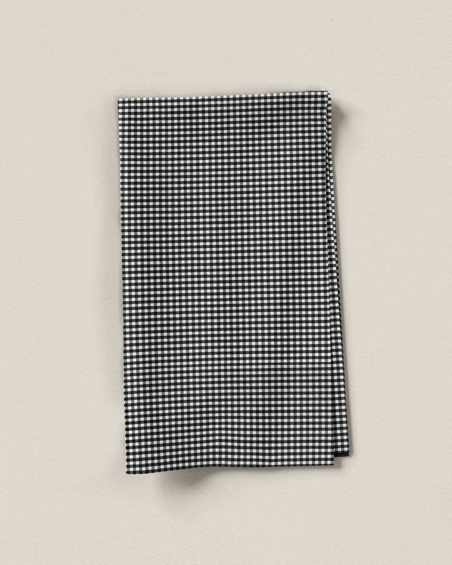 Black and White Mini Gingham Cotton Poplin