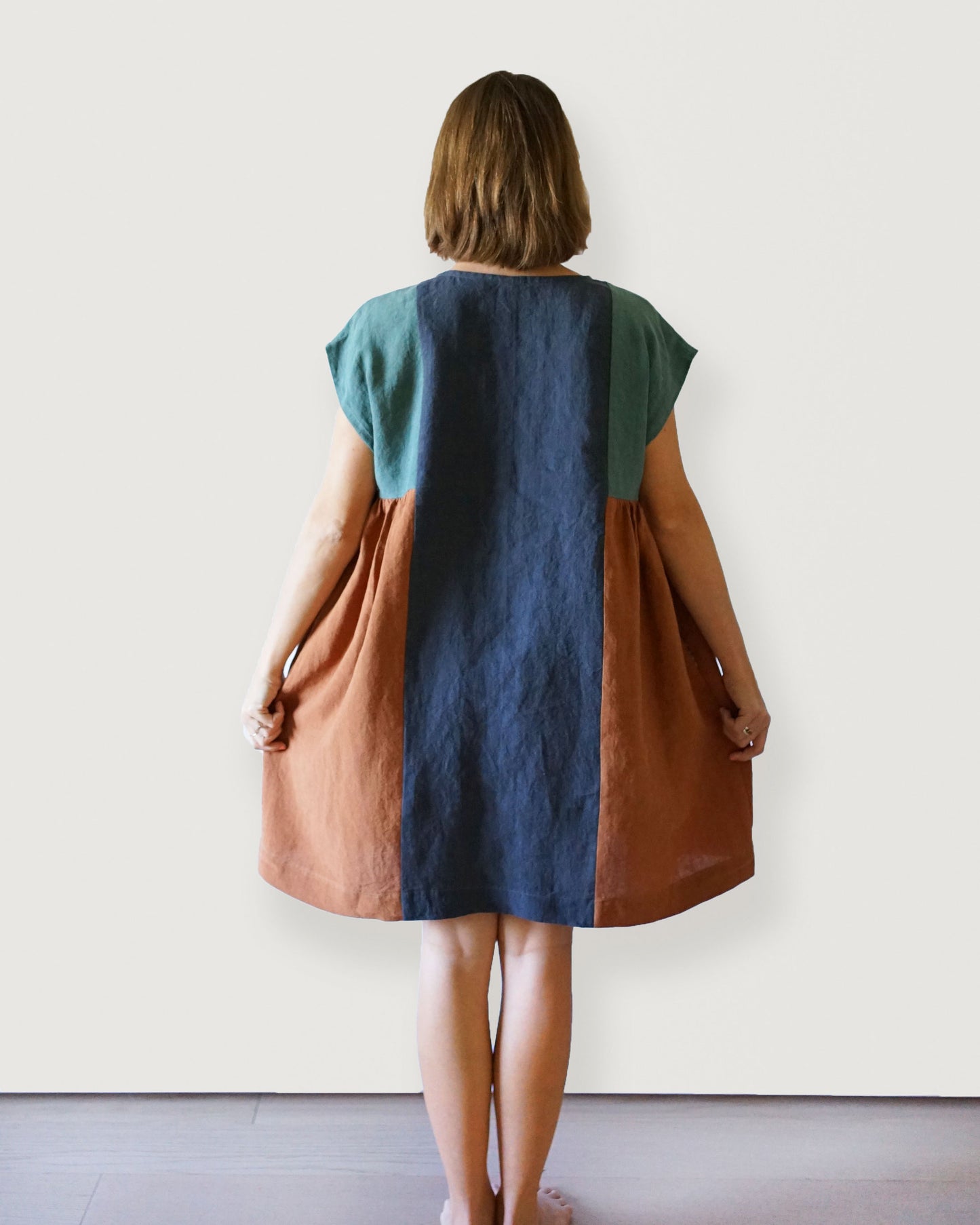 Custom Made Collage Gather Dress