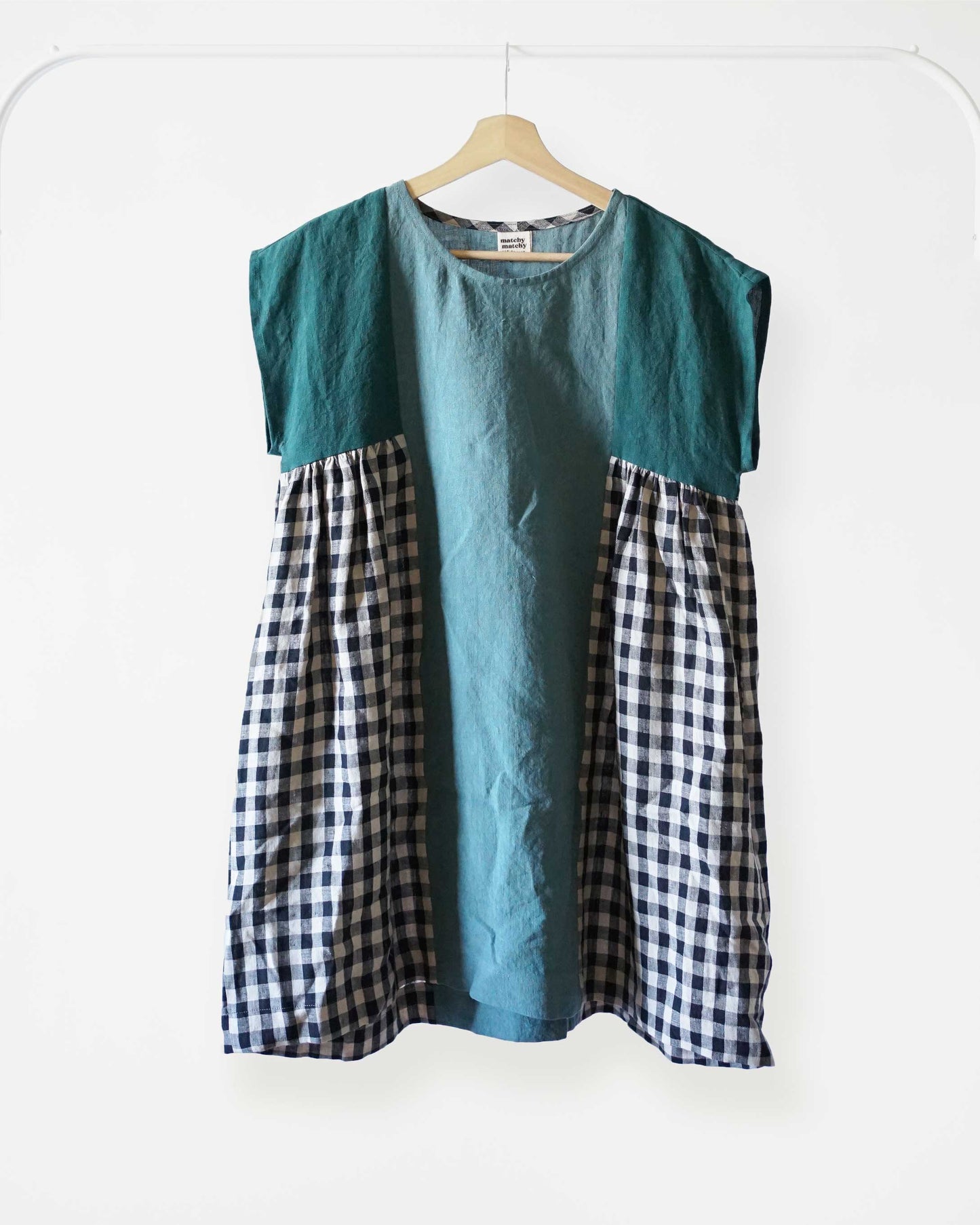 Collage Gather Dress XS