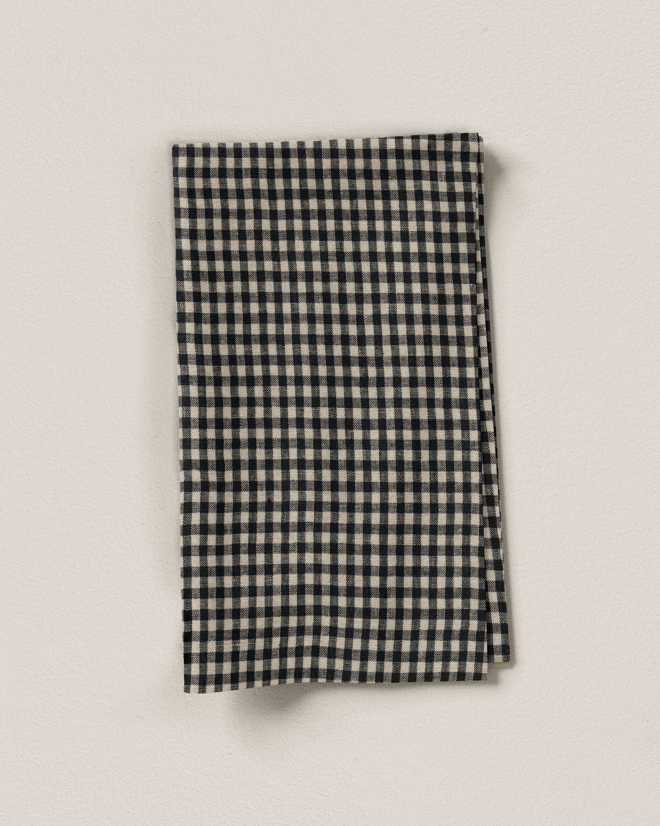 Mini Black and Natural Gingham Linen – Matchy Matchy Sewing Club