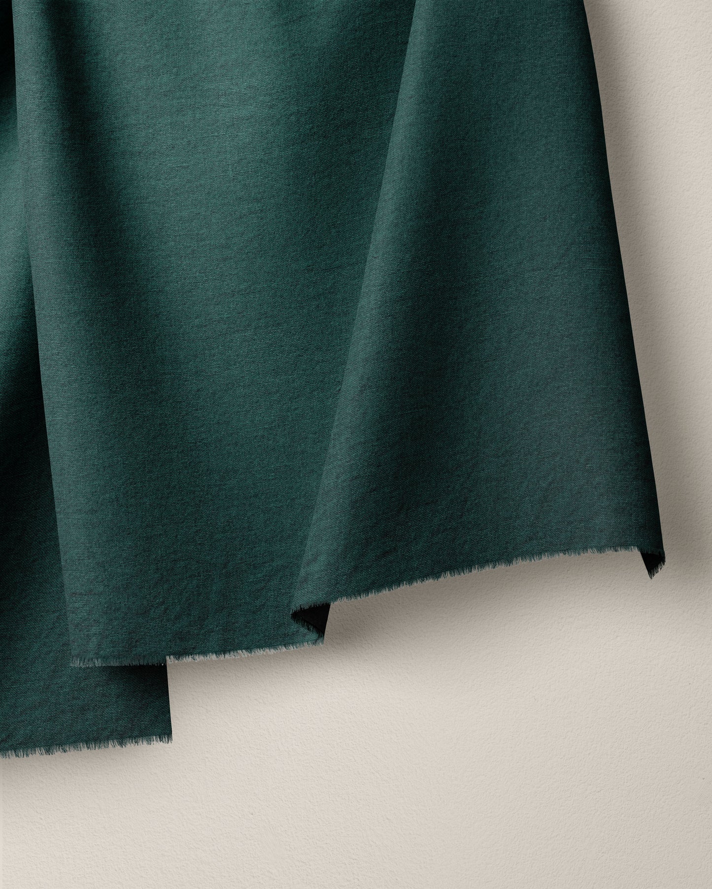 Mystic Green Solid Heavy Linen