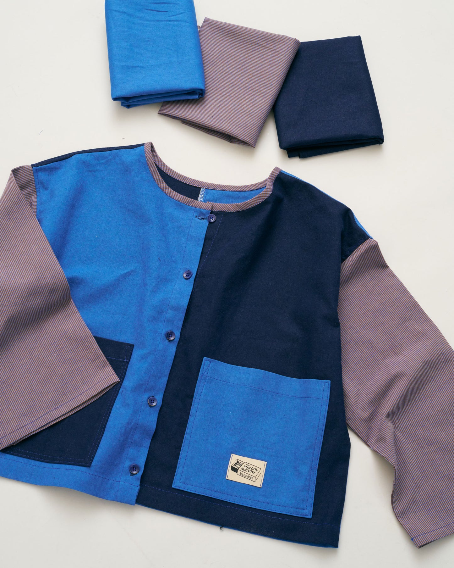 Violet Mouse Tiny Gingham Linen Cotton