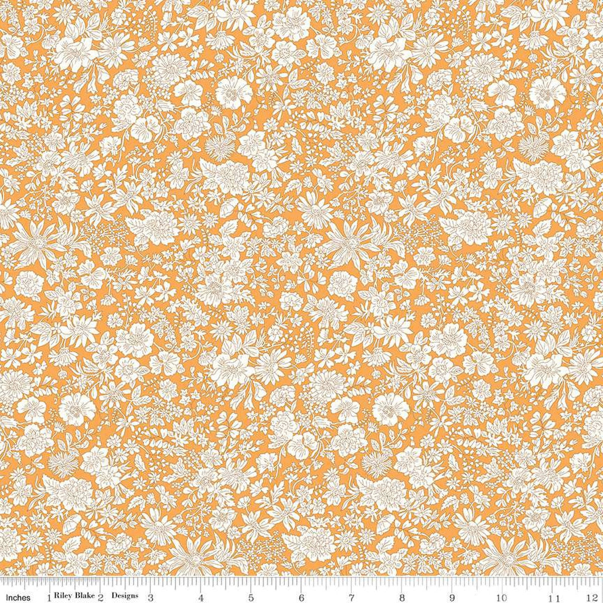 Liberty Emily Belle Saffron Yellow Quilting Cotton