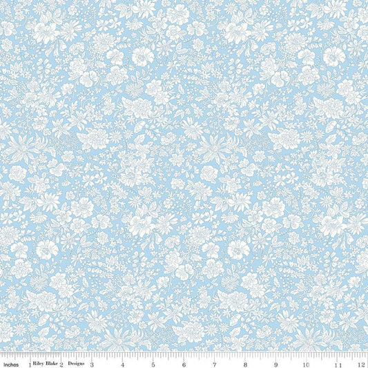 Liberty Emily Belle Blue Sky Quilting Cotton