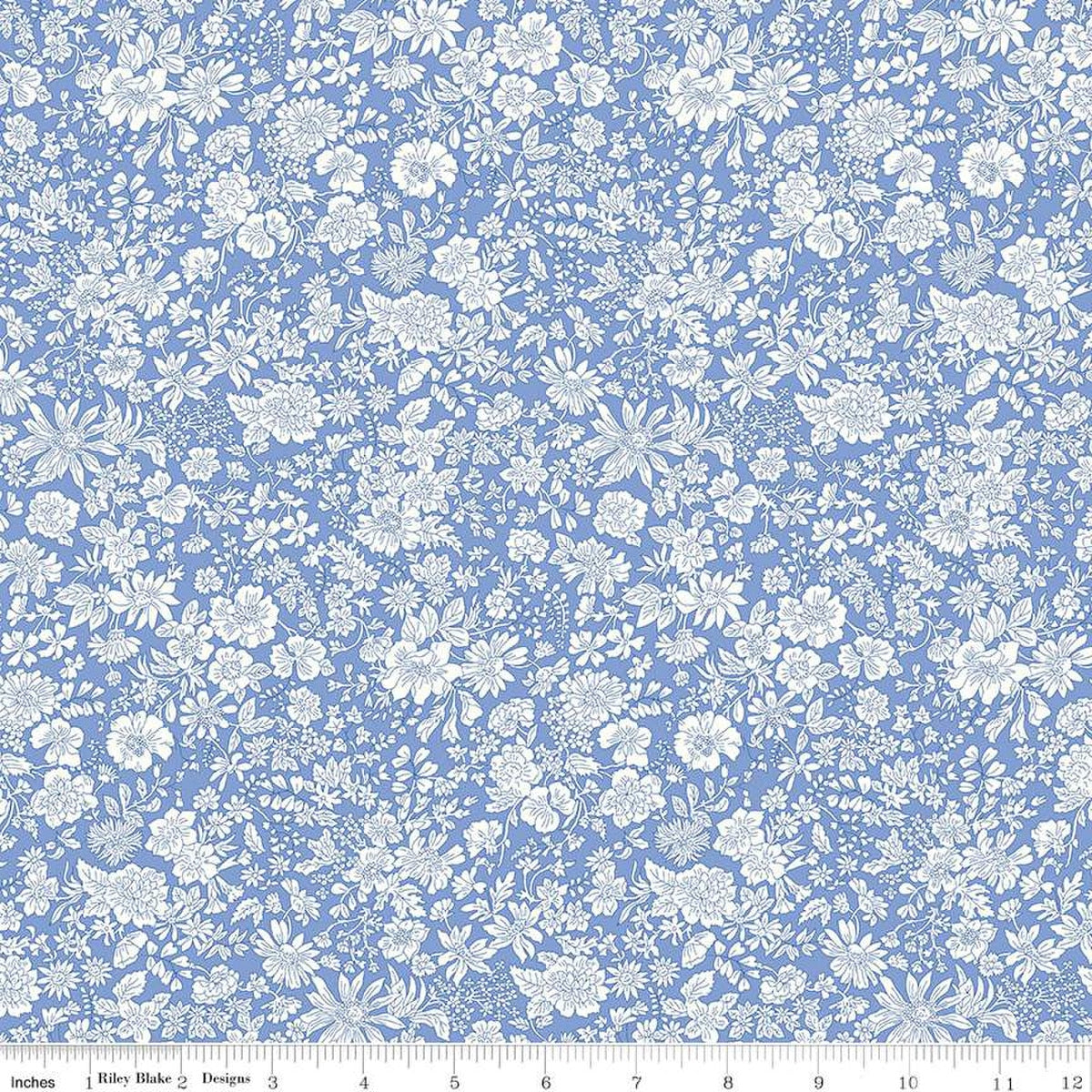 Liberty Emily Belle Marine Blue Quilting Cotton