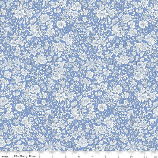 Liberty Emily Belle Marine Blue Quilting Cotton