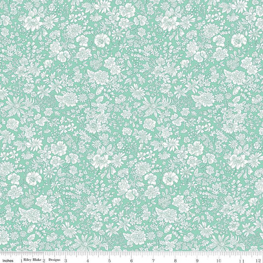 Liberty Emily Belle Soft Mint Quilting Cotton