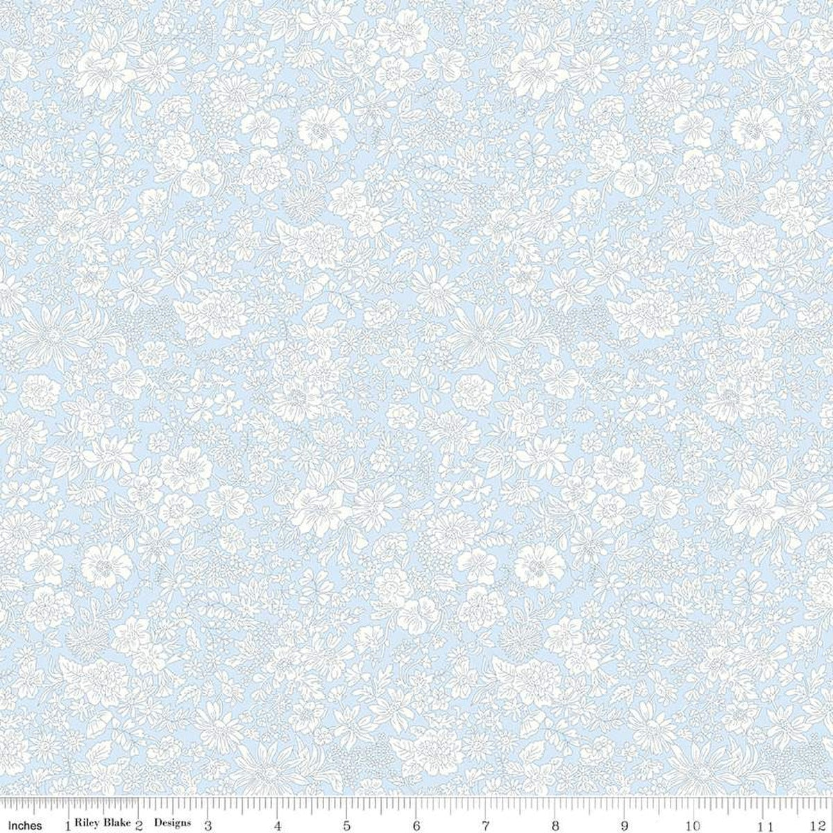 Liberty Emily Belle Pale Sky Quilting Cotton