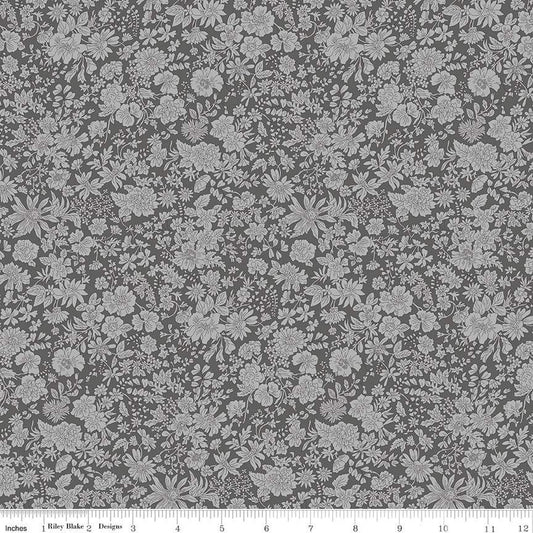 Liberty Emily Belle Charcoal Quilting Cotton