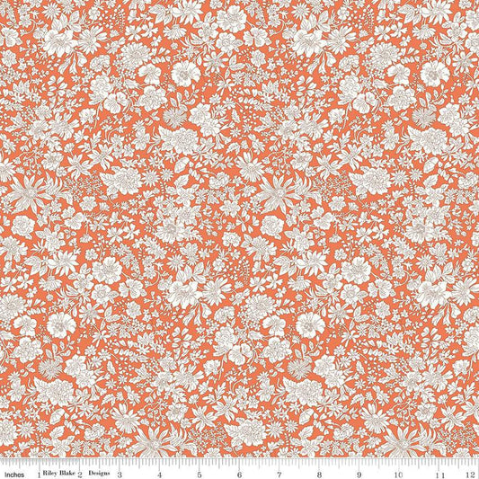 Liberty Emily Belle Tangerine Quilting Cotton
