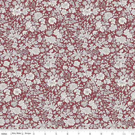 Liberty Emily Belle Claret Quilting Cotton