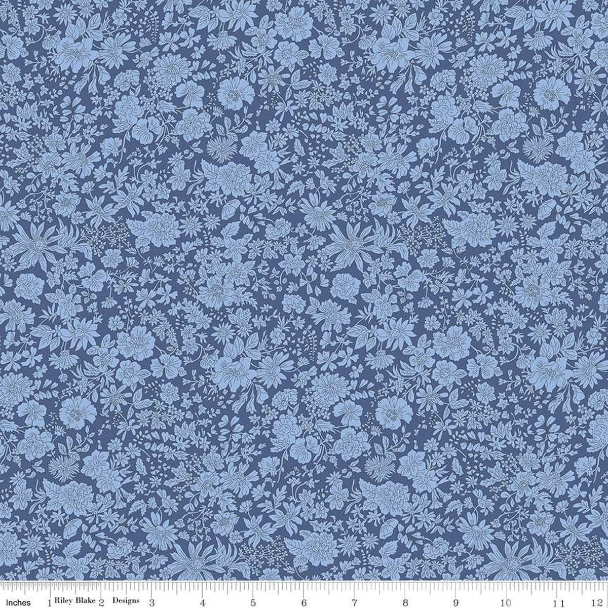 Liberty Emily Belle Ultramarine Quilting Cotton