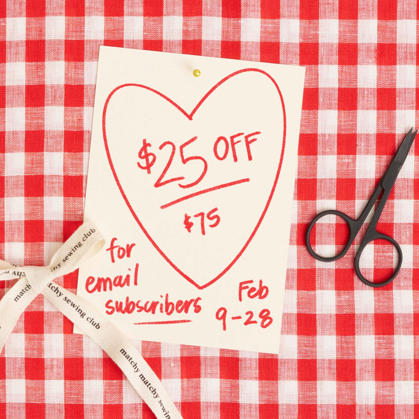 $25 off orders of $75 or more for email subscribers