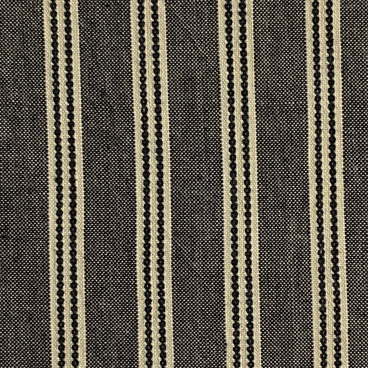 American Vintage Black Cream Double Stripe Cotton