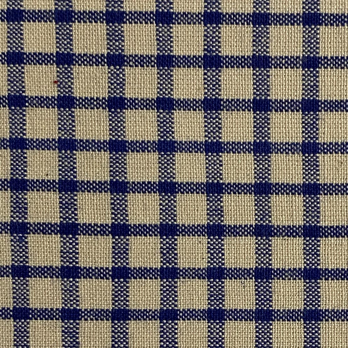 American Vintage Blue Large Check Cotton