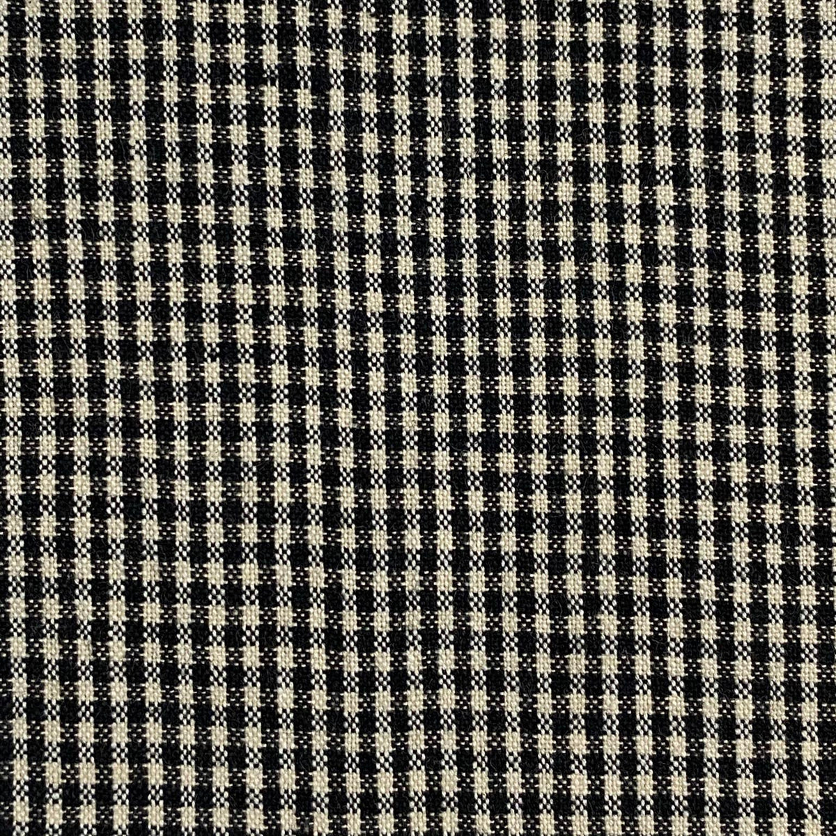 American Vintage Black Cream Pincheck Cotton