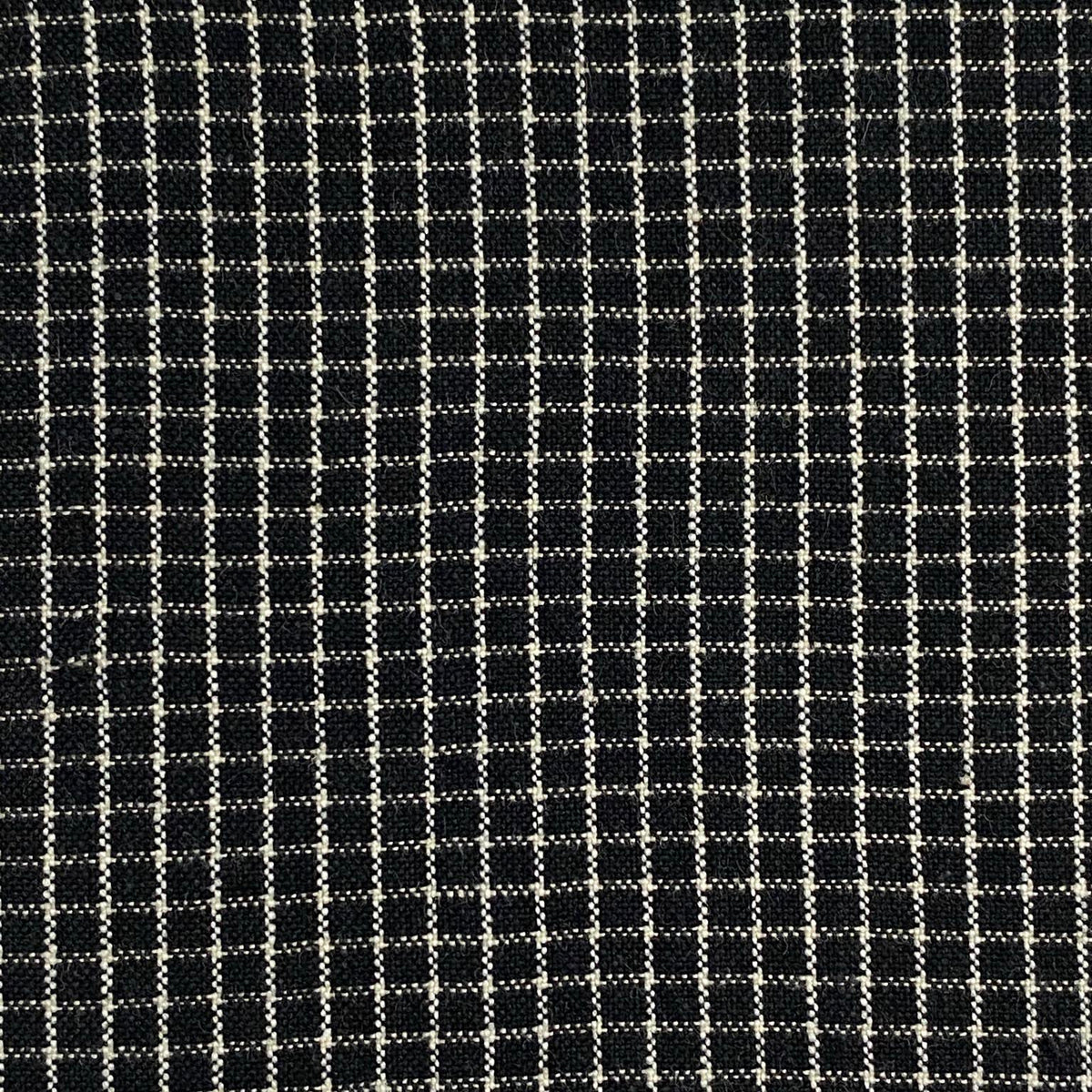 American Vintage Black Cream Check Cotton