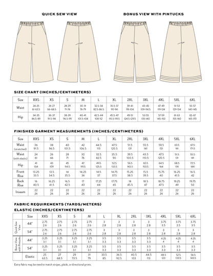 All Day Culottes PDF Sewing Pattern • FREE
