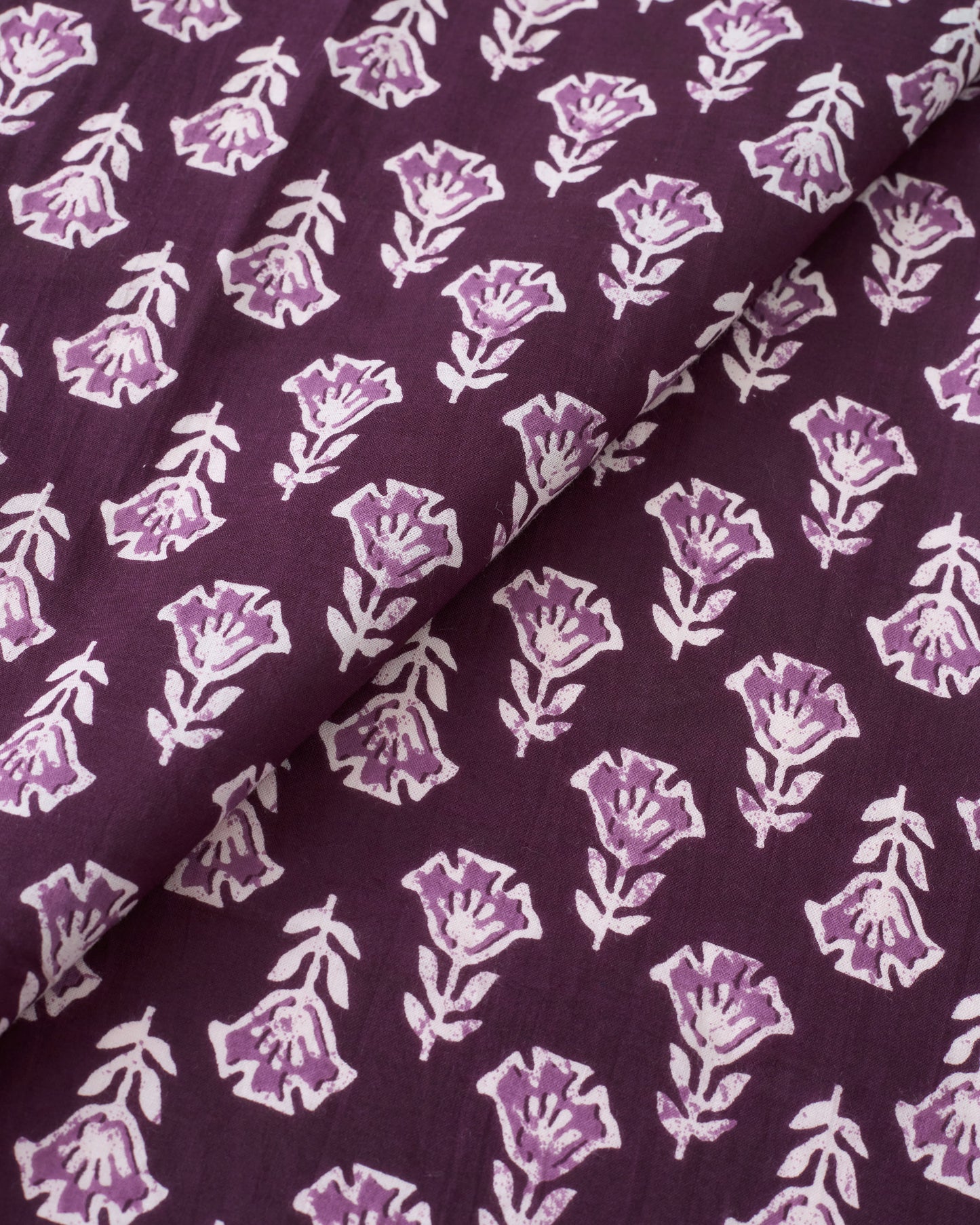 Amethyst Bloom Block Print