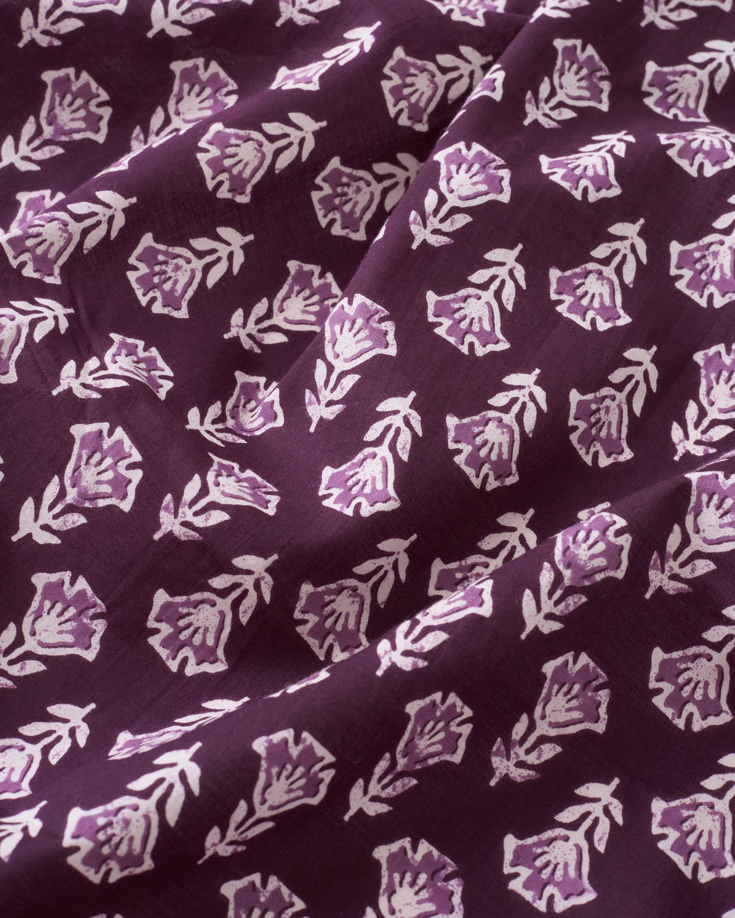 Amethyst Bloom Block Print