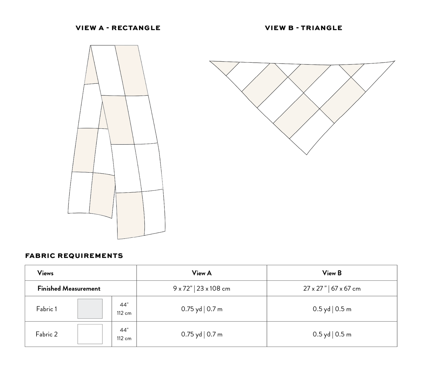 Butter Quilt Scarf PDF Sewing Pattern