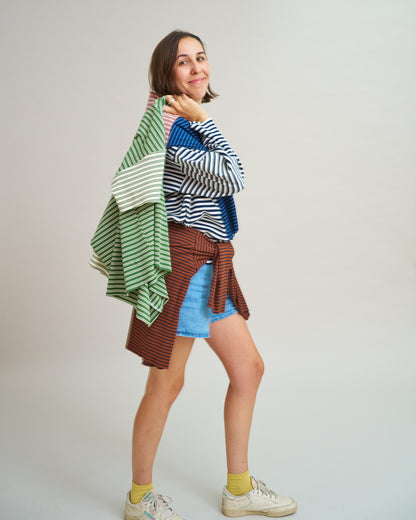 Benchwarmer Tee PDF Sewing Pattern | Oversized Knit Top