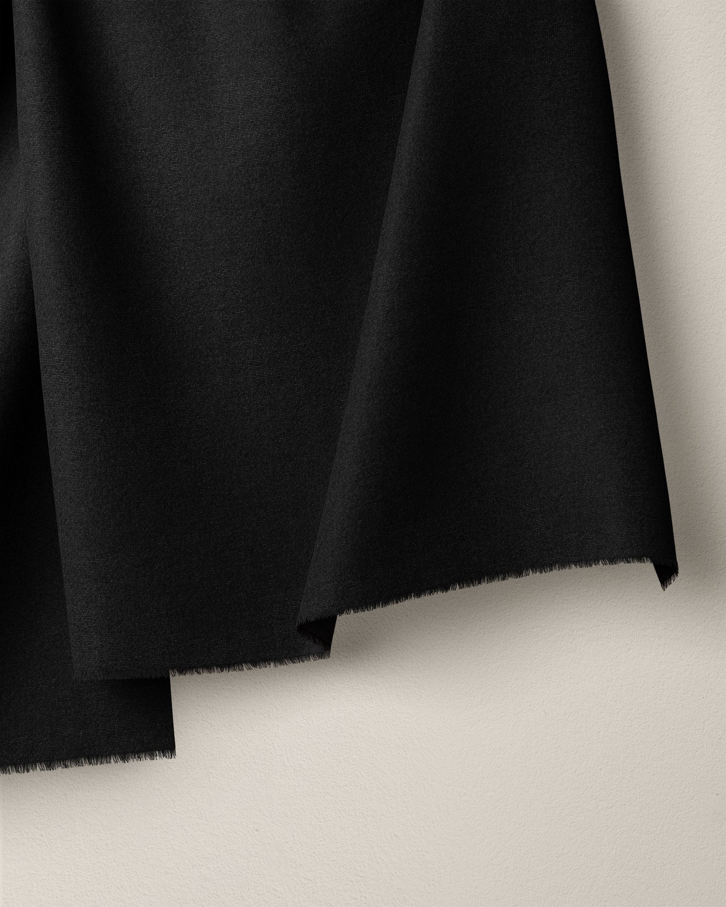 Black Cotton Linen Twill