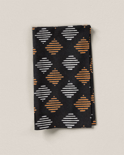 Black Diamond Block Print Cotton