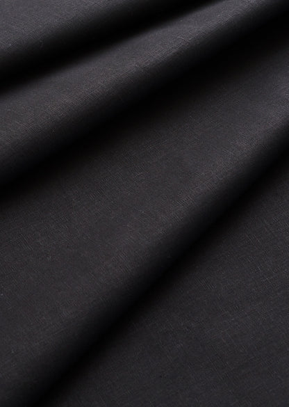 Black Easy Sew Linen Cotton