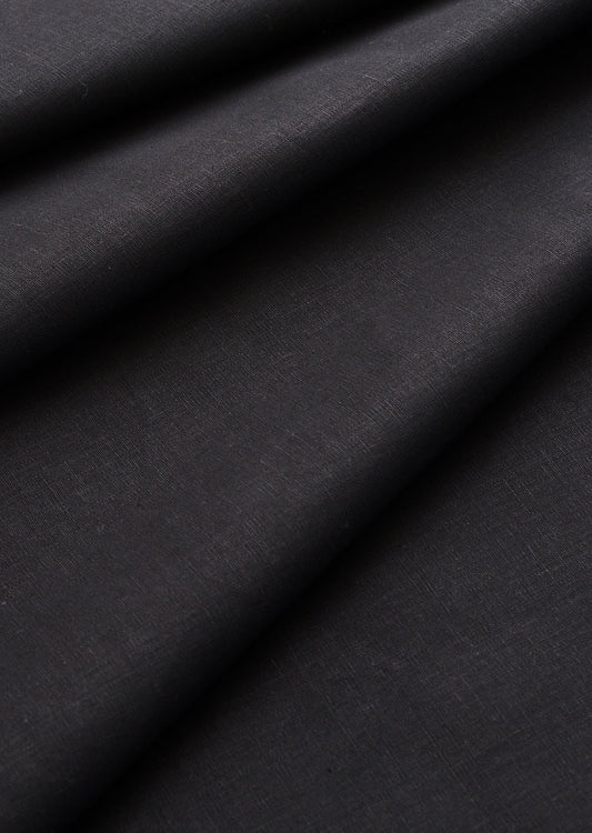 Black Easy Sew Linen Cotton