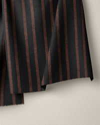 Black Home Stripe Washed Linen