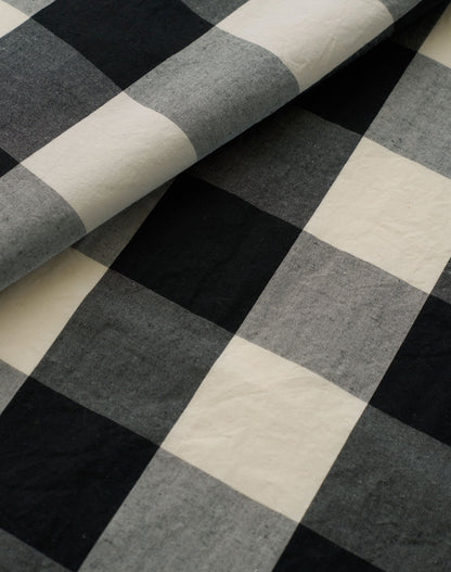 Black Grand Gingham Premium Cotton