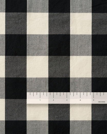 Black Grand Gingham Premium Cotton