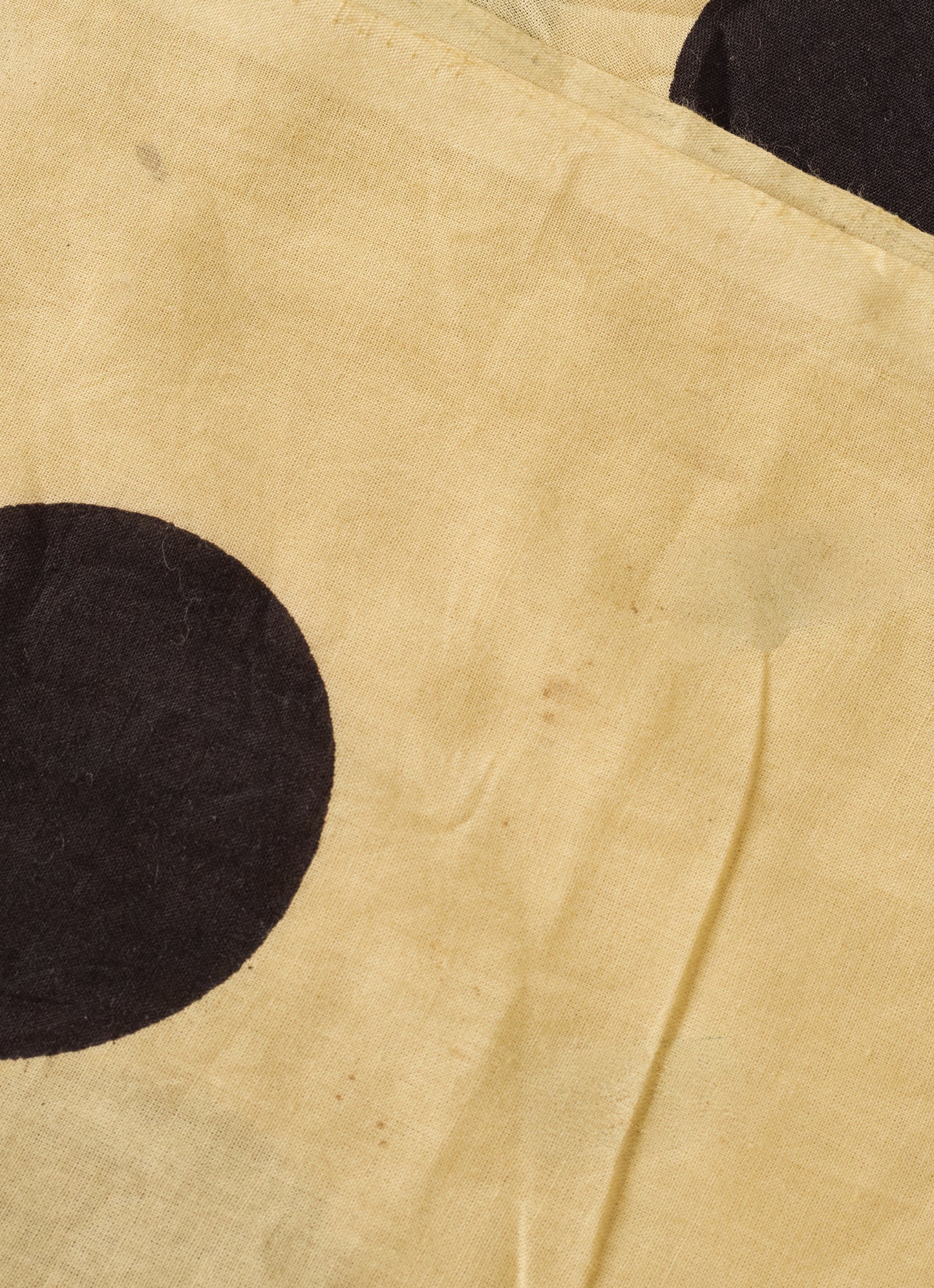 Imperfect Black Polka Dot Block Print Cotton