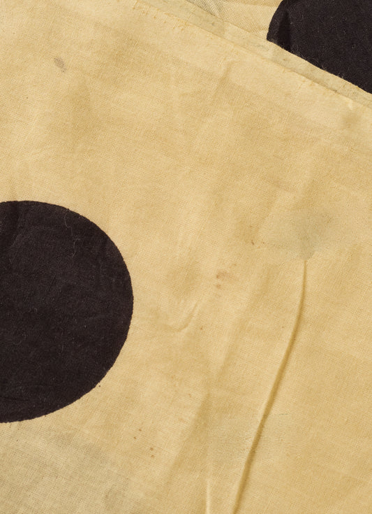 Imperfect Black Polka Dot Block Print Cotton
