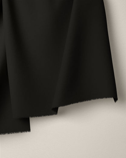 Black Washed Cotton Poplin