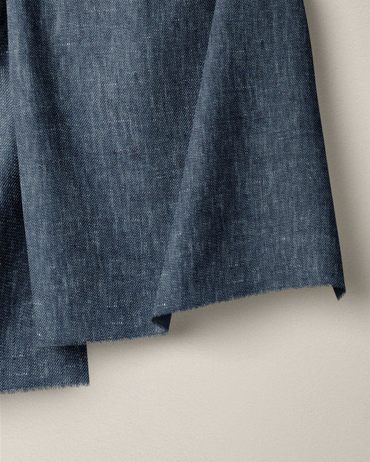 Blue Horizon Linen Denim Twill
