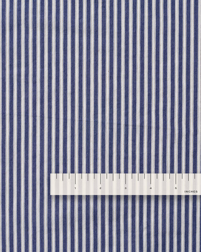 Blue and White Premium Striped Cotton