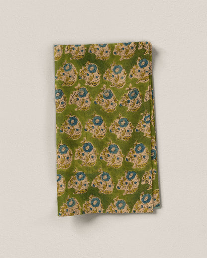Bluebell and Apple Bloom Block Print Cotton