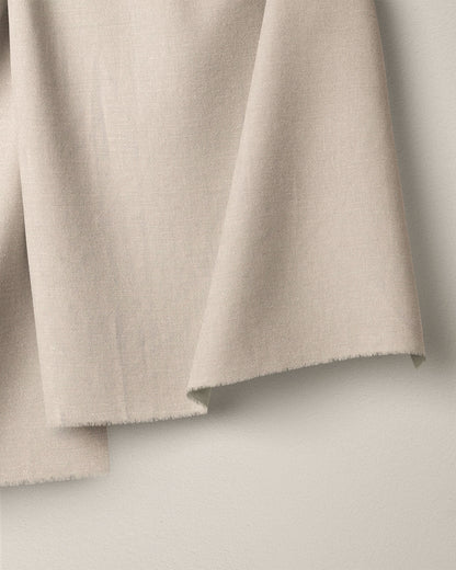 Bone Cotton Linen Twill